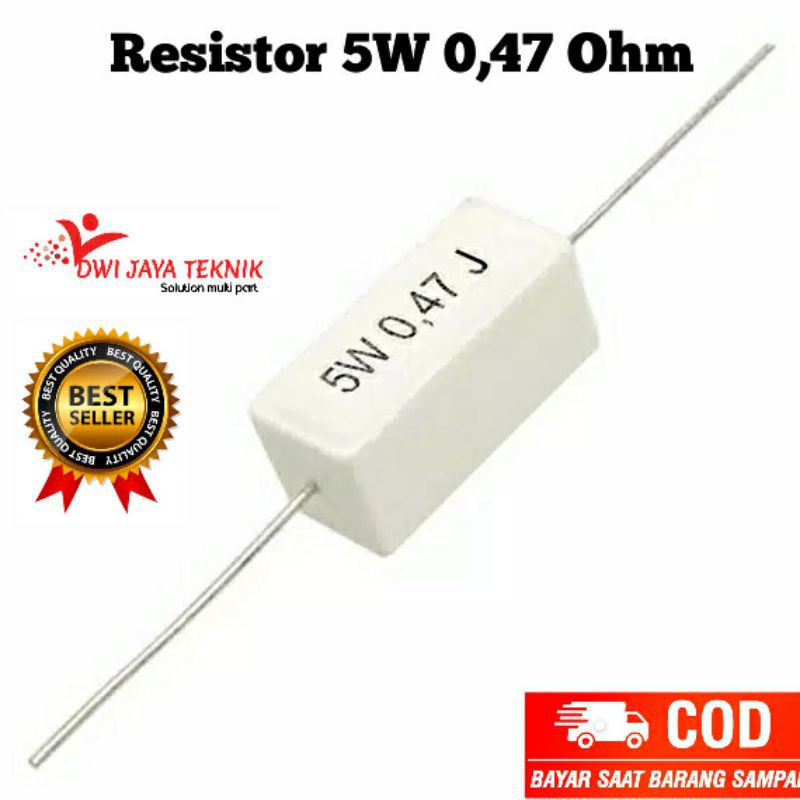 ตัวต้านทาน 5W 0.47 Ohm