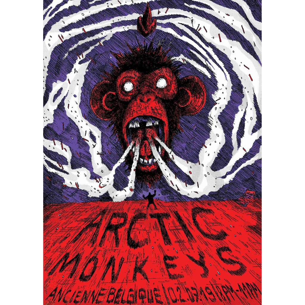 โปสเตอร์ Arctic Monkeys Alex Turner อาร์กติกมังกีส์ อเลกซ์ เทอร์เนอร์ โปสเตอร์  โปสเตอร์วงดนตรี  Pos