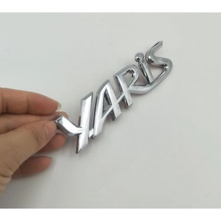 โลโก้ ยาริส โตโยต้า ติดด้านหลัง มีกาวพร้อมติดตั้ง Toyota Yaris 2006 - 2012 logo letter for rear bumper