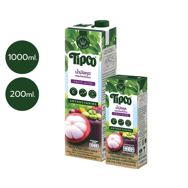 TIPCO น้ำมังคุดผสมน้ำผลไม้รวม 100% Mangosteen & Mixed Fruit ขนาด 1000 มล. - รูปที่ 3