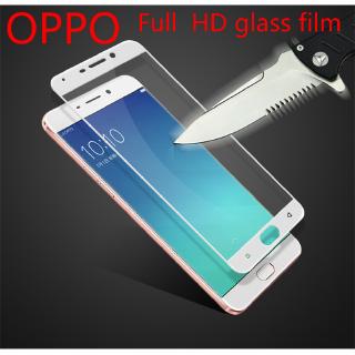 xi ฟิล์มกระจกเต็มจอ ฟิล์มป้องกันแก้ว OPPO 3D F9 F7 F5 F1s A71 A77 A37 A57 A3S A5S  R9 R9s A59 A83 A7 A5 A9 2020 A35 A31 ฟิล์มกระจกนิรภัย