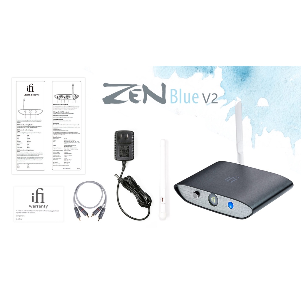 iFi Audio ZEN BLUE V2 ประกันศูนย์ไทย High-resolution Bluetooth DAC ตัวรับบลูทูธแดคแอมป์ คุณภาพสูง