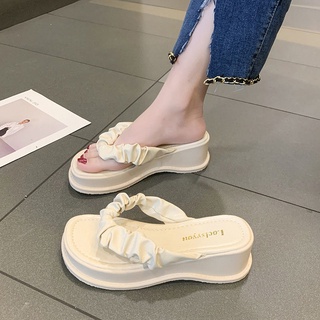 Size 35-40💕รองเท้าแตะแฟชั่น หนังนิ่มสวมใส่สบาย ไม่ลื่น น้ำหนักเบาสบาย🍒