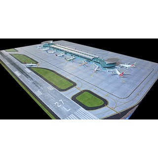 1:400 อาคารสนามบินชุด Deluxe Aitport Terminal with 22 Gates