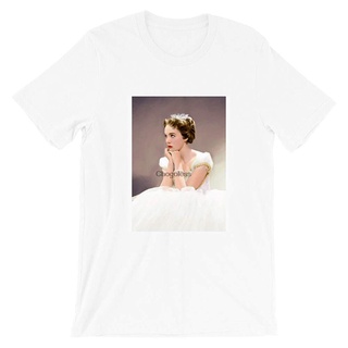 เสื้อยืดคอกลมcrew neckเสื้อยืด พิมพ์ลาย Julie Andrews Actress Movie Actor สําหรับผู้ชายS-4XL