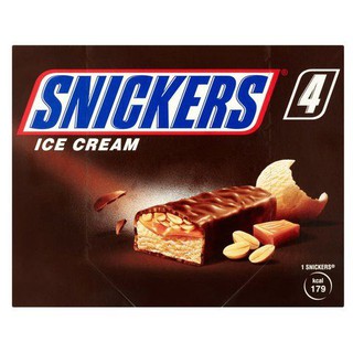 Snickers Ice Cream Bars x 4 212ml.