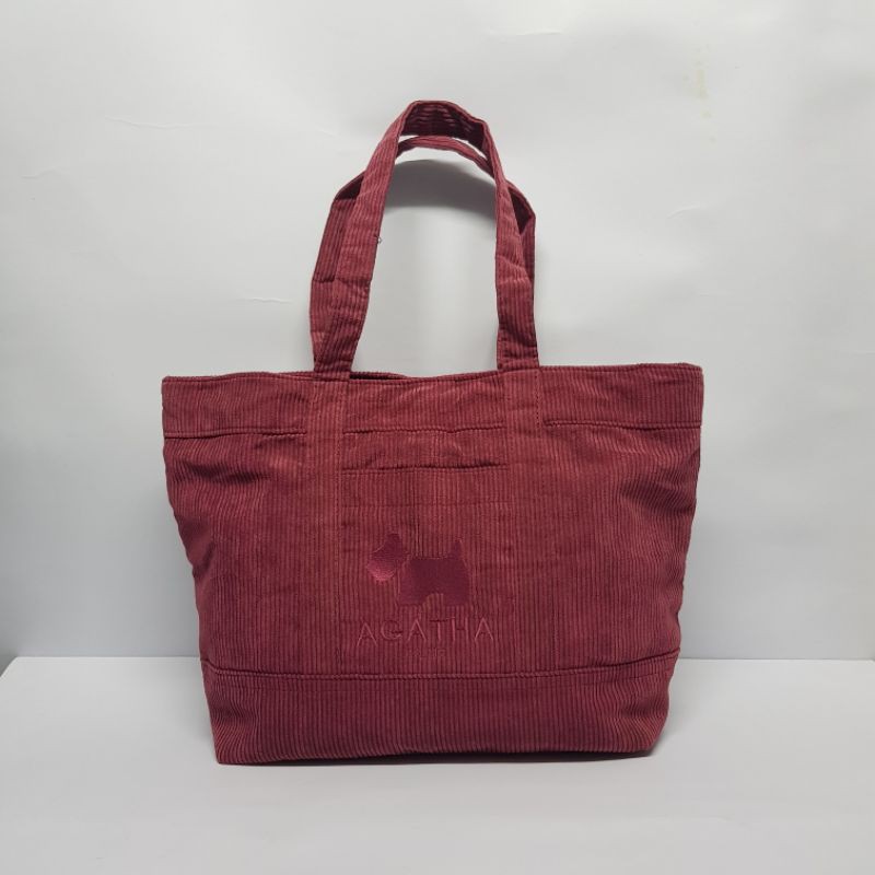 กระเป๋ามือสอง - Agatha สีแดงชมพู