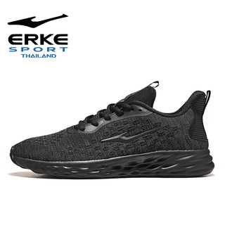 ERKE Comfort Mesh สี Black/Black รองเท้า วิ่ง ผู้ชาย รองรับการออกกำลังกาย