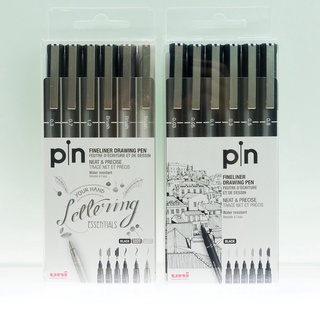 Uni pin fineline set 6 I ชุดปากกาตัดเส้น