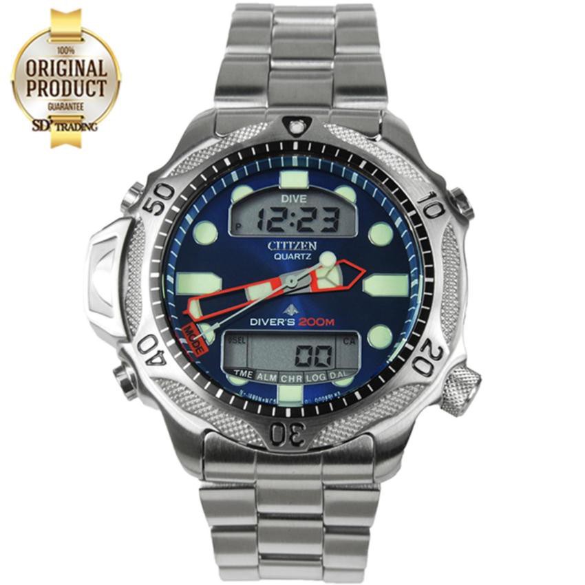 CITIZEN ProMaster Diver Quartz Watch สแตนเลส รุ่น JP1010-51L - Silver/Blue