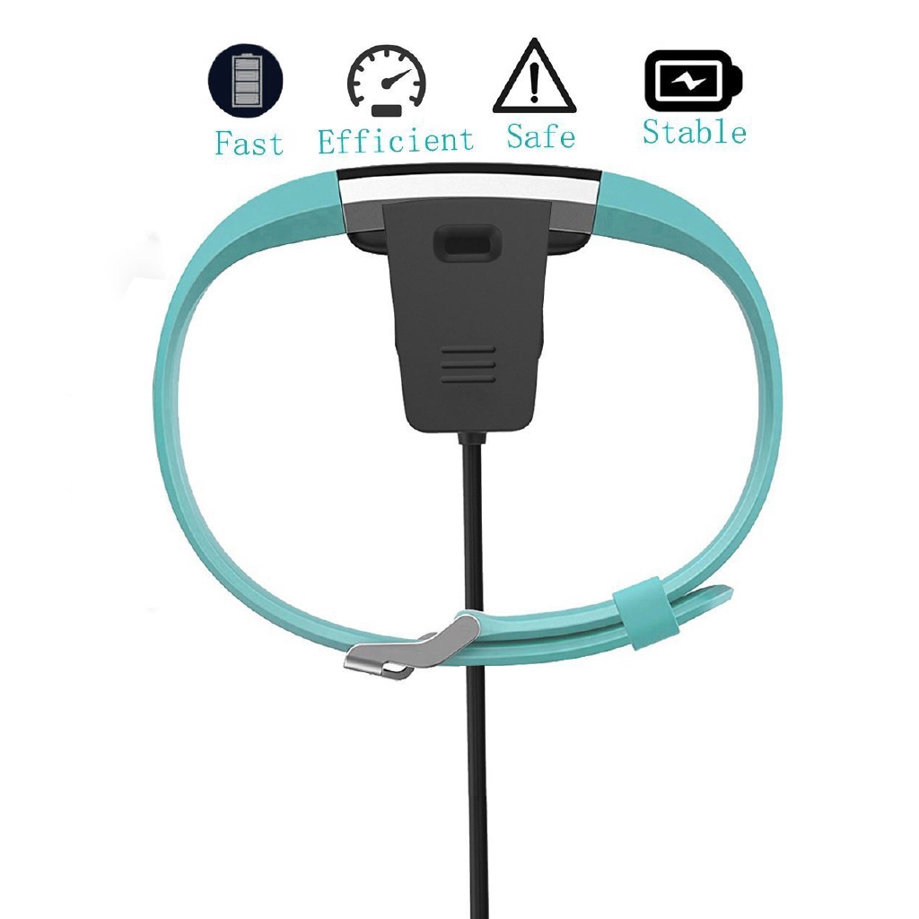 สายชาร์จ USB 1M สำหรับ Fitbit Charge 2 3 4