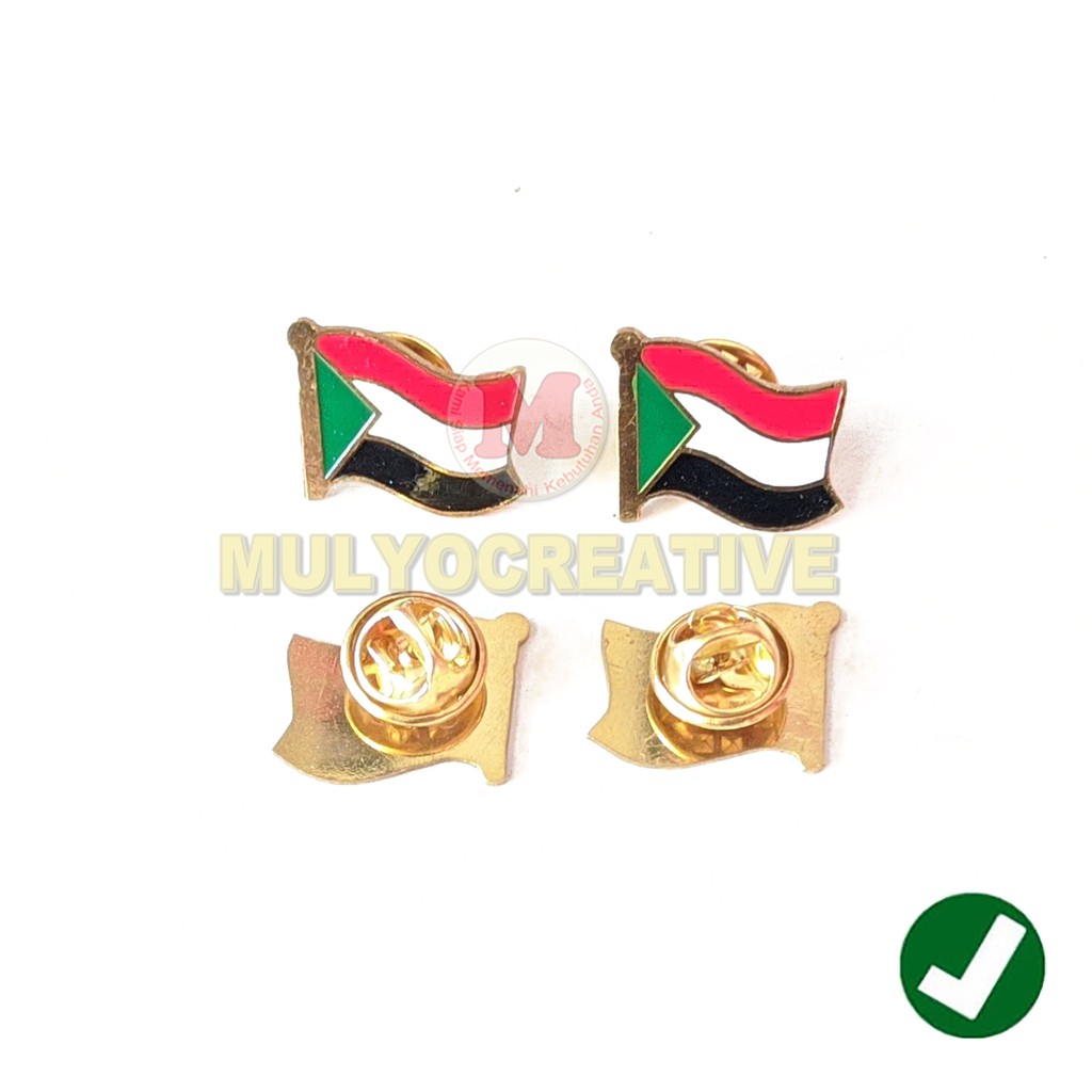 Sudan Flag Pin เข็มกลัดธง Sudan เข็มกลัดธง Sudan