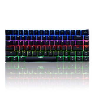 คีย์บอร์ด มีไฟ AJAZZ AK33 E-sport LED Colorful Keyboard 82