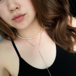 Pearl necklace 02 พร้อมส่ง