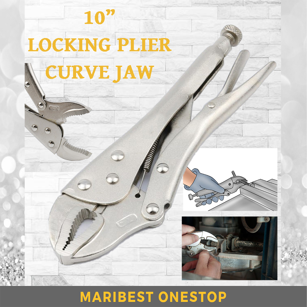 LP266P 10INCH 250 มม.เหล็กคาร์บอนล็อค PLIER VISE GRIP PLIER CURVE JAW เครื่องมือมือ JAW CLAMPING WRE