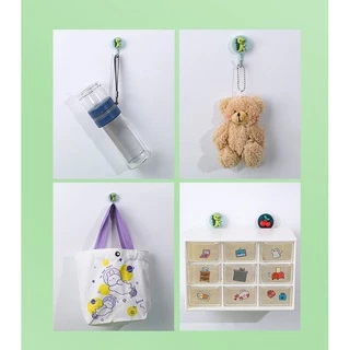 พร้อมส่ง! ตะขอแขวนติดผนัง ลายการ์ตูน แบบมีกาว ไม่ต้องเจาะ ตะขอติดผนัง ลายน่ารัก แข็งแรง รับน้ำหนักได้ดี