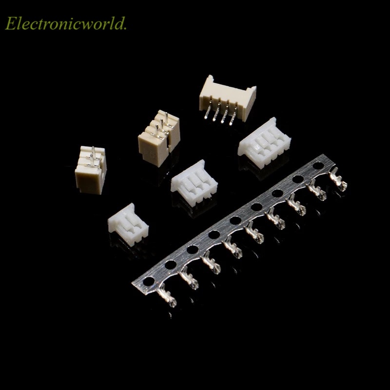 20 ชุด MICRO JST 1.25 Connector 1.25 มม.Pitch แนวนอนตรง Pin Header + ที่อยู่อาศัย + เทอร์มินัล 2/3/4