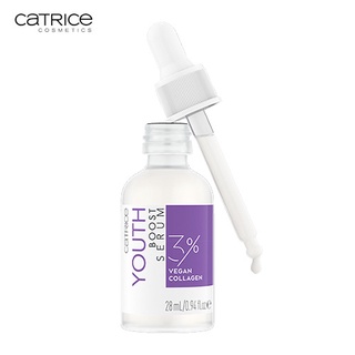 CATRICE แคทริซ | Youth Boost เซรั่ม 28 มล. | คอลลาเจนมังสวิรัติ | สําหรับทุกสภาพผิว | ปราศจากพาราเบน ปราศจากกลูเตน ปราศจากซิลิโคน ปราศจากแอลกอฮอล์ | ปราศจากความโหดร้าย และมังสวิรัติ