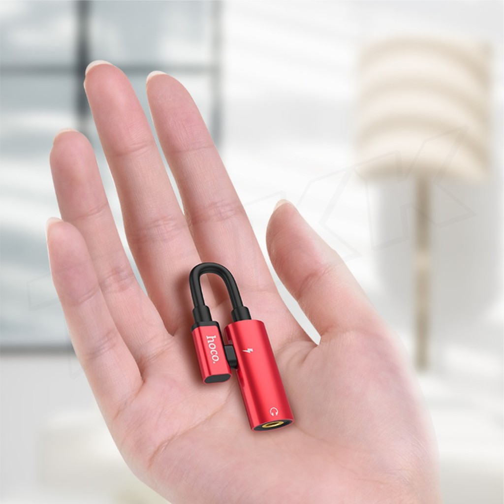 HOCO LS19 ตัวแปลง 2 in 1 Type-C USB Audio Converter Phone แปลงชาร์จและต่อหูฟังได้พร้อมกัน #6