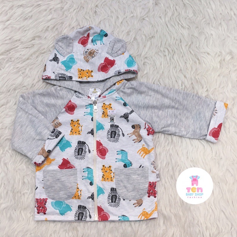 BB Lucky Animal เสื้อแจ็คเก็ตเด็กแบบกลับด้านได้ 2 ชั้น วัสดุนุ่มและเรียบเนียน