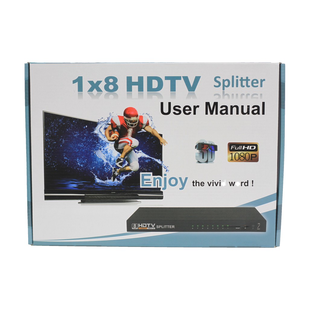 ลดราคา HDMI Spltter 1x8(เข้า1ออก8) Audio Video 1080P For HD HDTV 3D #ค้นหาเพิ่มเติม ท่นวางโทรศัพท์ Analog To Digital ลำโพงคอม NUBWO PCI Express Card แหล่งจ่ายไฟ PHANTOM