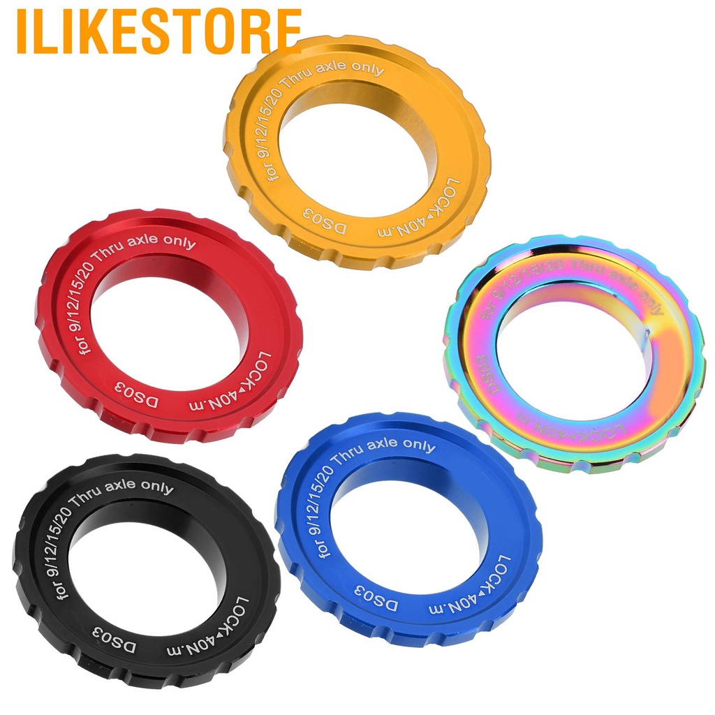 Ilikestore Centerlock Lock Cover  Durable Rust Resistant Anti Deformation Disc Rotor Lockring High Strength CNC Machining Universal for Mountain Bike