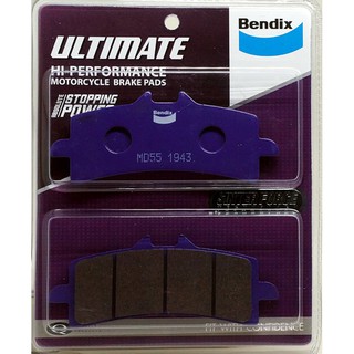 ผ้าเบรคหน้า Bendix superbike brake pads sinter force hi performace สำหรับรถที่ใข้ความเร็วสูงเกรด sinter พัฒนาจากสนามแข่ง