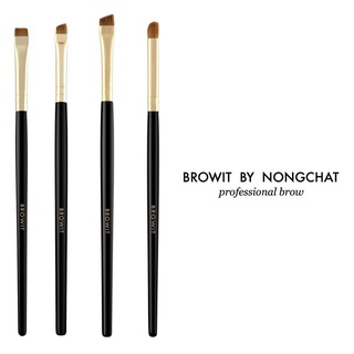 PBCOSMOSHOP BROWIT BY NONGCHAT PROFESSIONAL BROW แปรงแต่งหน้าน้องฉัตร แปรงแต่งคิ้ว  Duo Highlight and Contour Brush