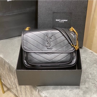 พรี Saint laurent YSL niki 28cm กระเป๋าสะพายกระเป๋าสะพายข้าง หนังแท้