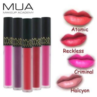 MUA Luxe Velvet Lip Lacquer ลิปแมตสีชัดเว่อจากอังกฤษ