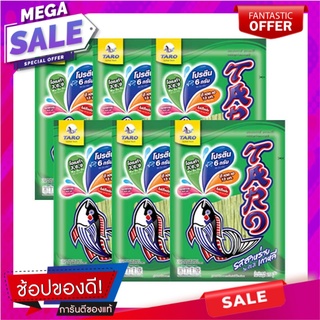 ทาโร่ ปลาสวรรค์ รสสาหร่ายเกาหลี 25 กรัม X 6 ซอง Taro Fish Snack Korean Seaweed Flavored 25 g x 6 Bags