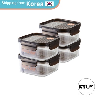 [LOCKnLOCK Korea] BPA-free Food Storage Containers Set 600ml 4Pcs | Modern Simple Luxurious Food Containers Organizer | Food Storage Box