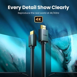 Ugreen สาย HDMI 4K HDMI 2.0 ตัวผู้ เป็น ตัวผู้ อะแดปเตอร์ HDMI ความเร็วสูง สําหรับ PC TV