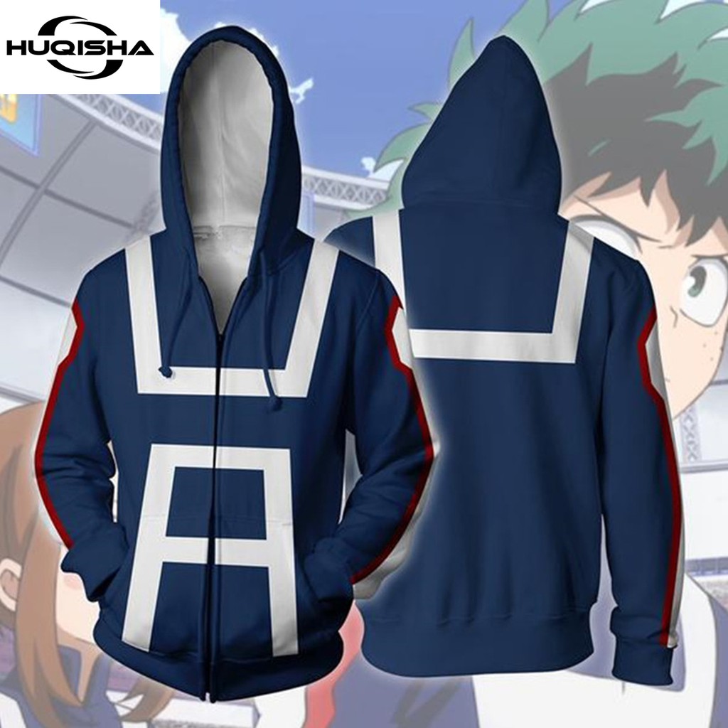 ใหม่ 3D พิมพ์ My Hero Academia Hoodies ผู้ชายแฟชั่น