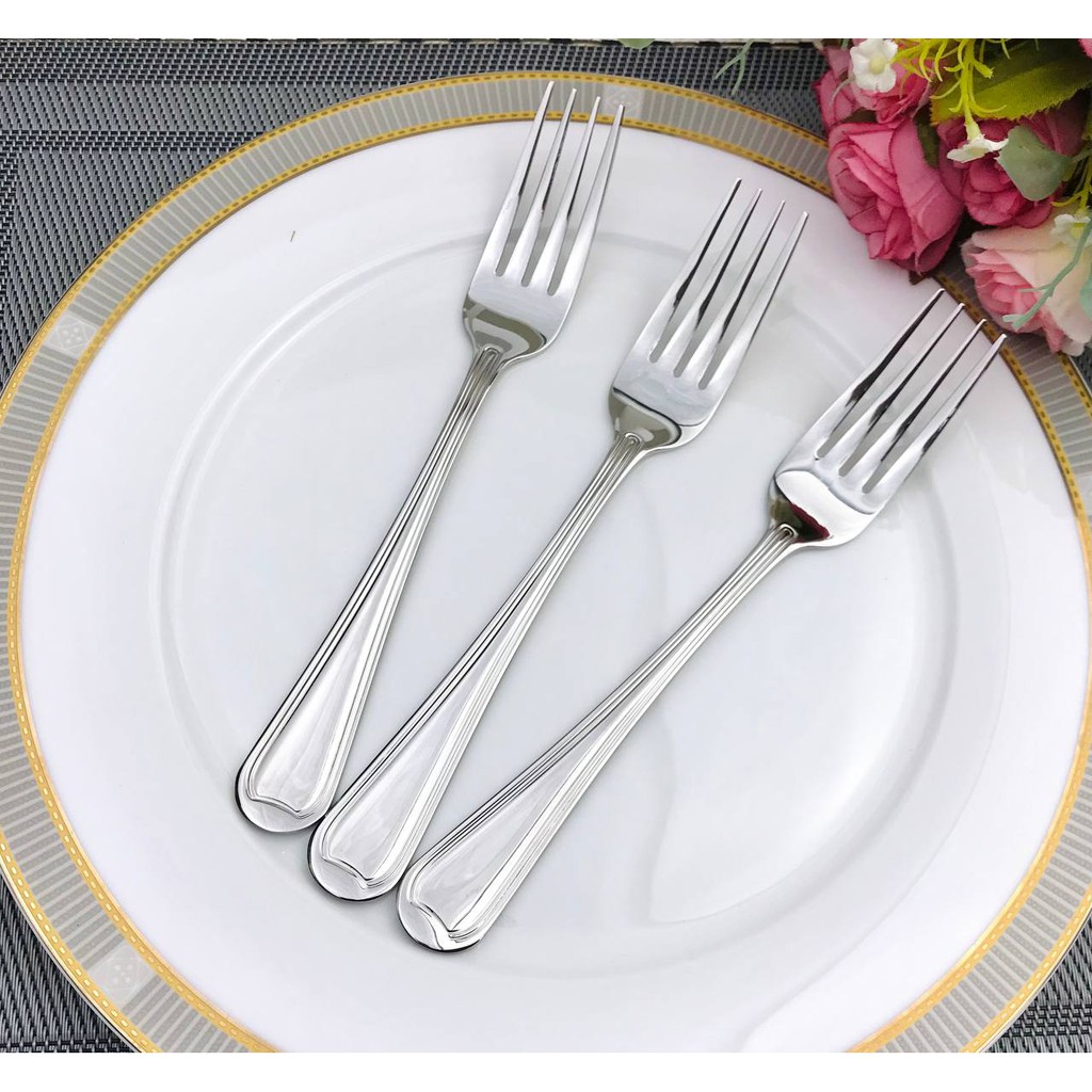 TinFish 3ชิ้น ช้อนส้อมสแตนเลสเกรด 304 หนา 2.5มม แยกขายช้อนอย่างเดียว ส้อมอย่างเดียว รหัส83-45 ราคา ถูกที่สุด ดีลบีเคเค