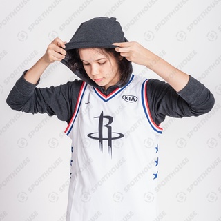 [เสื้อ NBA ของแท้ 100%] พร้อมส่ง‼ เสื้อบาสเด็กโต NBA Jordan All-Star 2019 White Swingman Jersey - Youth - James Harden