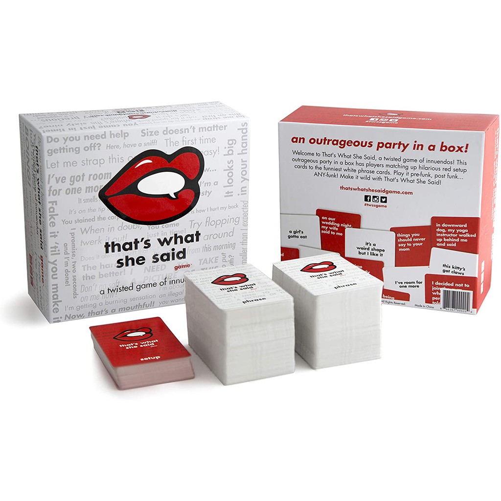 That's what she said Board game - Party Drinking card บอร์ดเกม เกมปาร์ตี้ เกมสำหรับผู้ใหญ่ เกมสังสรรค์