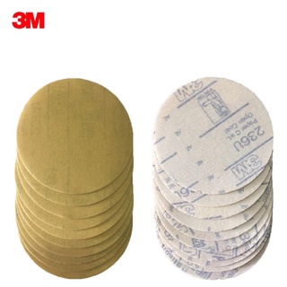 3M กระดาษทรายกลมหลังสักหลาด ขนาด 5" เบอร์ 240/320/400/600 (10 ชิ้น/แพ็ค)