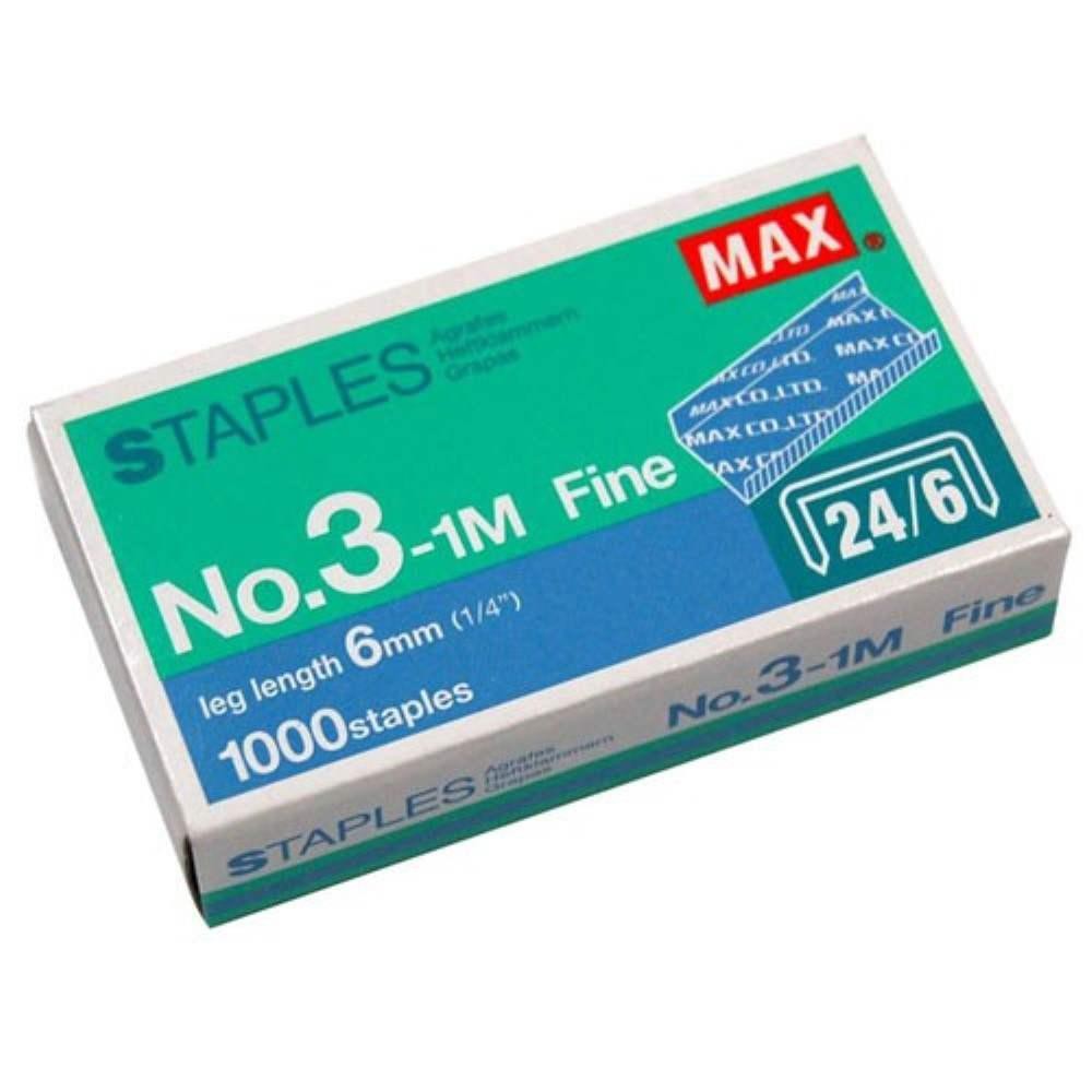 MAX Staples ลวดเย็บกระดาษ แม็กซ์ No.31M (24/6) Shopee Thailand