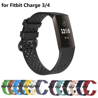 สายนาฬิกาข้อมือซิลิโคนสําหรับ fitbit charge 3/charge 4