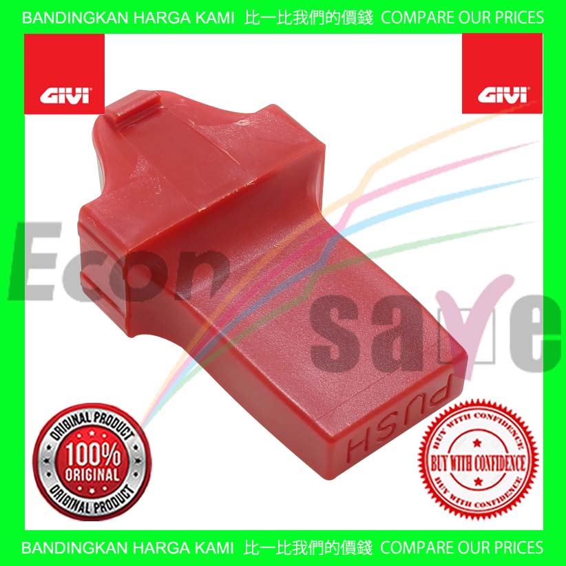 GIVI E19N E20N KAPPA K39 PUSH BUTTON RED E19N ROCKY GIVI BOX