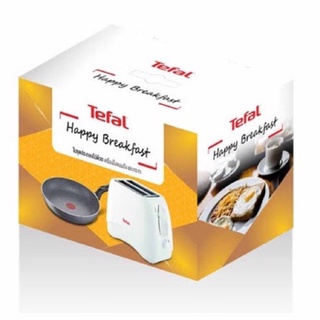 Tefal Happy Breakfast ชุดเซ็ทเครื่องปิ้งขนมปัง รุ่น TT1321 850 วัตต์ และ กระทะ Tefal Natura ขนาด 24 ซม. พร้อมส่ง