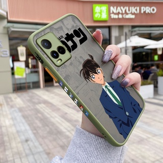 เคสโทรศัพท์มือถือแบบแข็ง ใส บาง กันกระแทก ลายการ์ตูนโคนันน่ารัก สําหรับ VIVO Y21 2021 Y33s Y21s Y21a Y21t Y21e T1x 4G