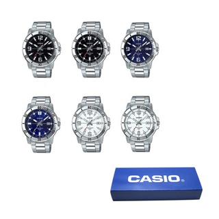 Casio ของแท้ รุ่น MTP-VD01B MTP-VD01D MTP-VD01SG MTP-VD01G MTP-VD01L นาฬิกาชาย ทรง Sport ขนาด 45 มม. ประกัน1ปี MTPVD01