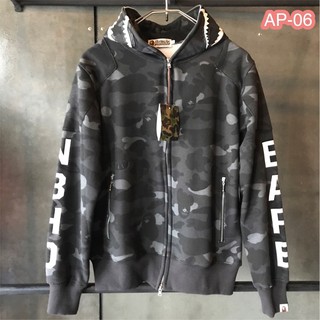 เสื้อฮู้ด ape ลายพราง ฮู้ดกะโหลก เสื้อกันหนาว(AP-06)
