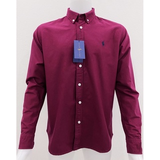 Polo สีแดงเลือดหมู ผ้าOxford