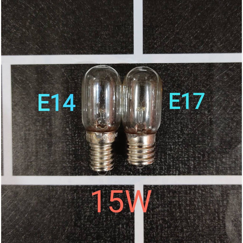 ๊JUPITER  หลอดไฟตู้เย็น หลอดไฟเกลียว หลอดไฟเล็ก T22 15W 220-230V  ขนาด E14 และ E17
