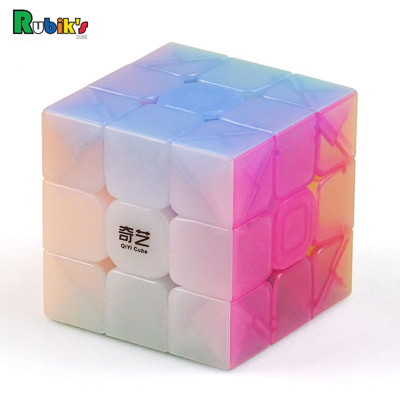 Qiyi รูบิค 3X3X3 ของเล่นฝึกสมอง Speed Rubik Cube Professional Magic Cube Rubiks Puzzle Match Level R