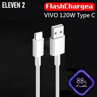 VIVO 120W Flashcharge Type C USB Cable Fast Charging Data Line For VIVO V20 , V20SE , V20 Pro , X50 , X50 Pro Etc