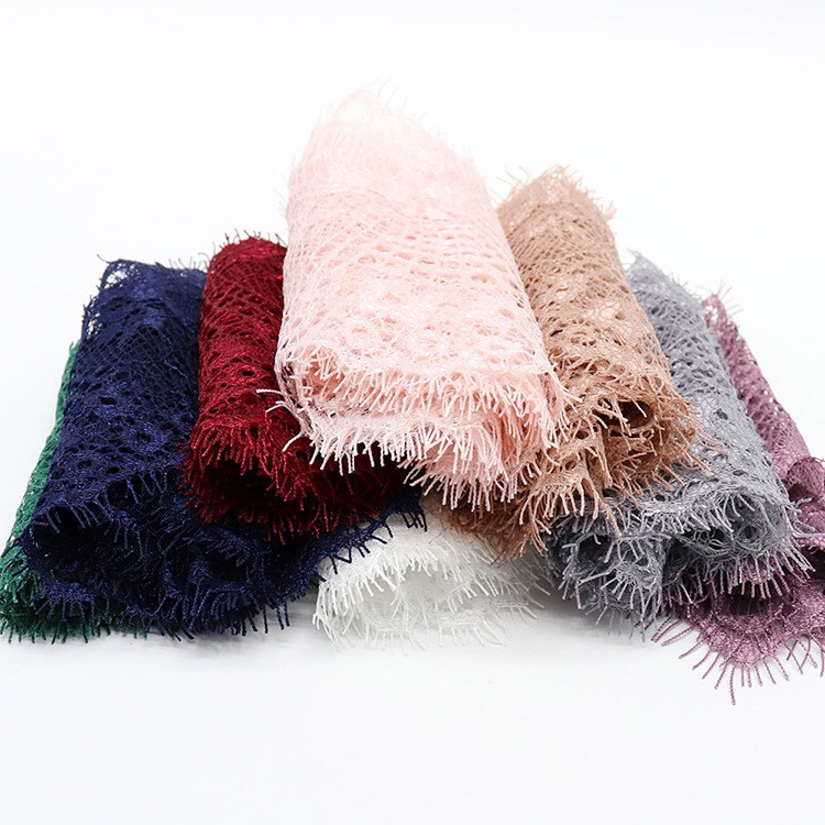 ผ้าลูกไม้ กว้าง 9.5 ซม. ยาว 3 เมตร พร้อมขอบขนตา สําหรับตกแต่งขอบชุดเดรส - รูปที่ 2